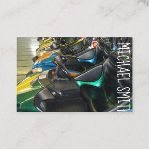 Boardwalk Carnival Bumper Cars Amusement Park Fun Visitekaartje