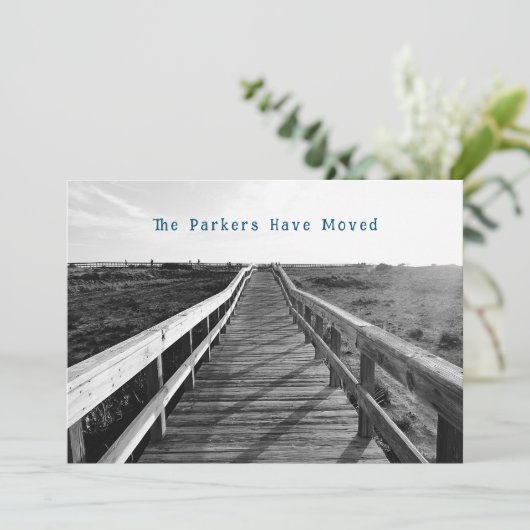 Boardwalk Coastal New Address Kaart (Staand voorkant)