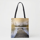 Boardwalk Dock on Ukraine River Tote Bag (Voorkant)