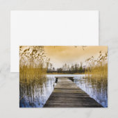 Boardwalk Dock op de Oekraïense rivier Bedankkaart (Voorkant / Achterkant)