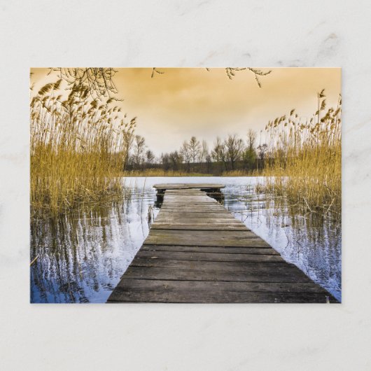 Boardwalk Dock op de Oekraïense rivier Briefkaart (Voorkant)