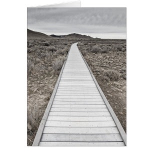 Boardwalk door de woestijn