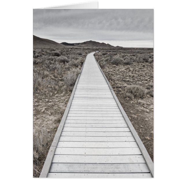 Boardwalk door de woestijn (Voorkant)