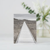 Boardwalk door de woestijn briefkaart (Staand voorkant)