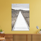 Boardwalk door de woestijn canvas afdruk (Insitu (Woonkamer))