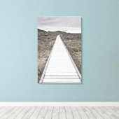 Boardwalk door de woestijn canvas afdruk (Insitu (Houten vloer))