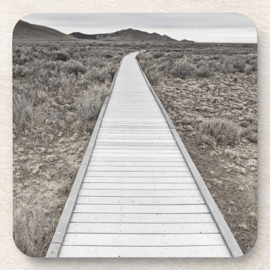 Boardwalk door de woestijn drankjes onderzetter (Voorkant)