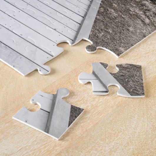 Boardwalk door de woestijn legpuzzel (Zijkant)