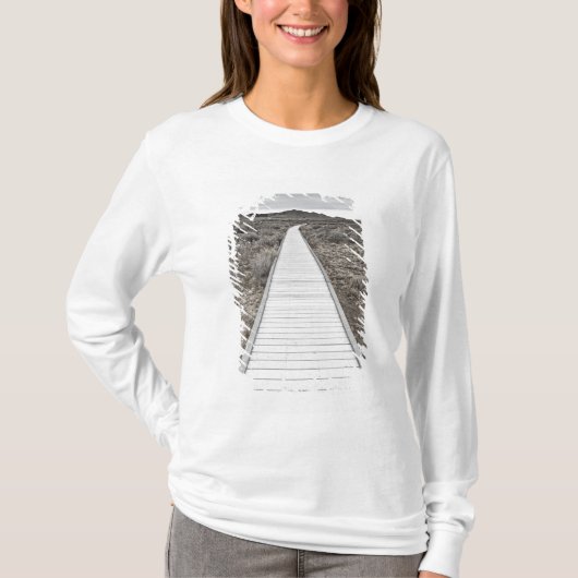 Boardwalk door de woestijn t-shirt (Voorkant)