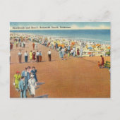  Boardwalk en Beach Rehoboth Delaware Briefkaart (Voorkant)