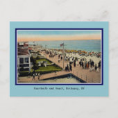  Boardwalk en strand Rockaway Park NY Briefkaart (Voorkant)