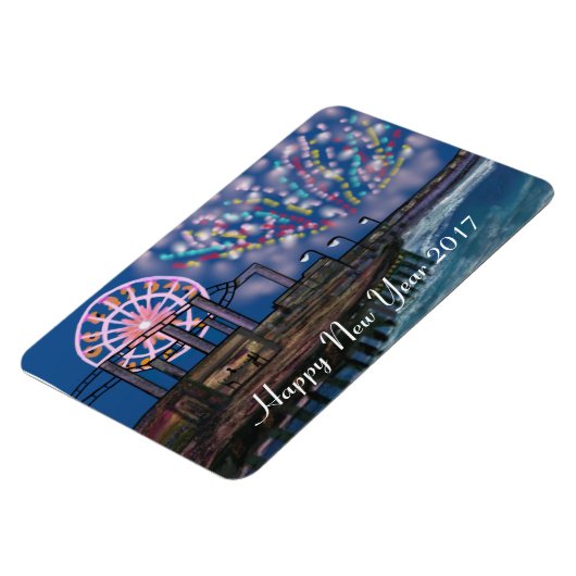 Boardwalk Fireworks Nieuwjaar Magneet (Linkerzijde)