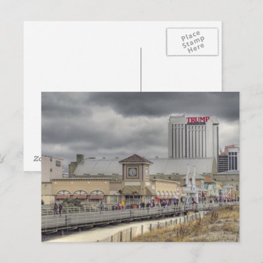 Boardwalk in Atlantic City, NJ Briefkaart (Voorkant / Achterkant)