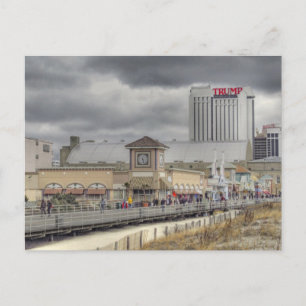 Boardwalk in Atlantic City, NJ Briefkaart