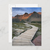 Boardwalk in Waterton Glacier International Briefkaart (Voorkant / Achterkant)