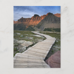 Boardwalk in Waterton Glacier International Briefkaart