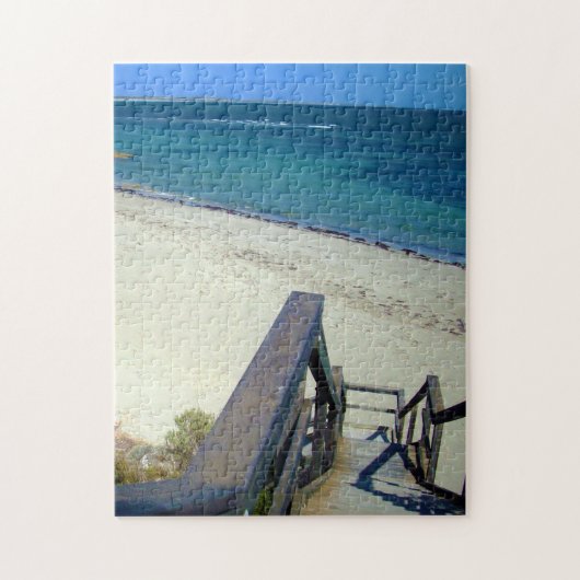 Boardwalk naar de oceaan, legpuzzel (Verticaal)