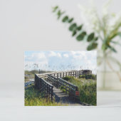 Boardwalk naar het strand briefkaart (Staand voorkant)