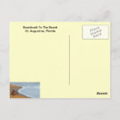 Boardwalk naar het strand briefkaart (Achterkant)