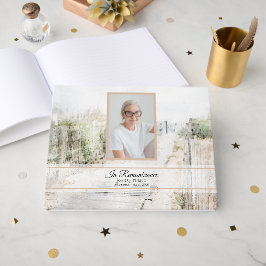 Boardwalk naar het strand Viering van het leven Me Gastenboek