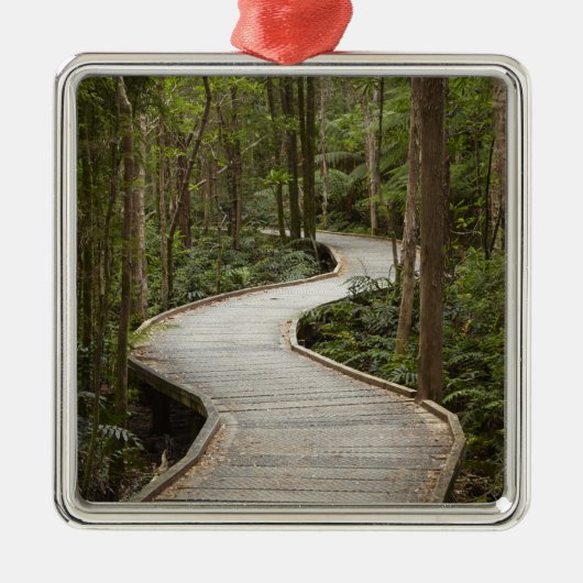 Boardwalk naar Nelson Herfsten, Franklin - Gordon Metalen Ornament (Voorkant)