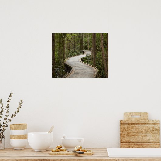 Boardwalk naar Nelson Herfsten, Franklin - Gordon Poster (Keuken)