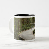 Boardwalk naar Nelson Herfsten, Franklin - Gordon Tweekleurige Koffiemok (Voorkant links)