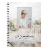 Boardwalk naar Strand Funeral Memorial Guest Book Notitieboek (Voorkant)