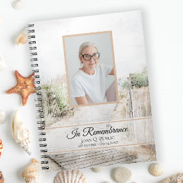 Boardwalk naar Strand Funeral Memorial Guest Book Notitieboek