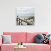 Boardwalk naar Sugary White Sands Canvas Afdruk (Insitu (Woonkamer))