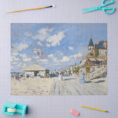 Boardwalk op Beach in Trouville door Monet Tissuepapier (Craft)