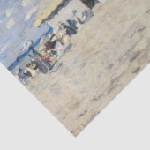 Boardwalk op Beach in Trouville door Monet Tissuepapier (Detail)