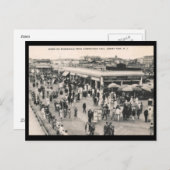 Boardwalk Scene, Asbury Park, NJ 1930s  Briefkaart (Voorkant / Achterkant)