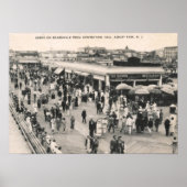 Boardwalk Scene, Asbury Park, NJ 1930s  Poster (Voorkant)