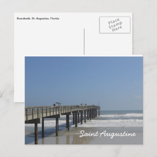 Boardwalk, St. Augustine, Florida Briefkaart (Voorkant / Achterkant)