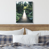 Boardwalk through door het bos canvas afdruk (Insitu (Slaapkamer))