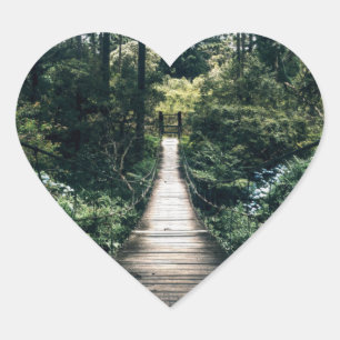 Boardwalk through the Forest Hart Sticker