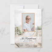 Boardwalk to Beach Begrafenis Memorial Sympathie Bedankkaart (Voorkant)