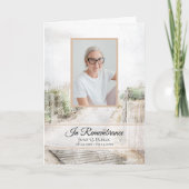 Boardwalk to Beach Begrafenisdienst Gevouwen Programma (Voorkant)