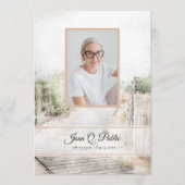 Boardwalk to Beach Begrafenisdienst Memorial Programmakaart (Voorkant)