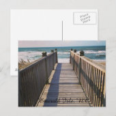 Boardwalk to the Beach Postcard Briefkaart (Voorkant / Achterkant)