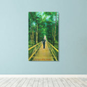 Boardwalk-Uitzicht bij Presidio Canvas Afdruk (Insitu (Houten vloer))