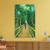 Boardwalk-Uitzicht bij Presidio Canvas Afdruk (Insitu (Woonkamer))