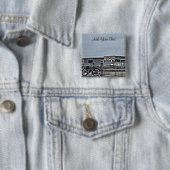 Boardwalk van Shirley Taylor Vierkante Button 5,1 Cm (In situ)