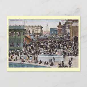 Boardwalk, Venice, Californië 1910 Briefkaart