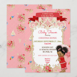 Boardwalk Victoriana Beach Summer Baby Shower Kaart