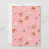 Boardwalk Victoriana Beach Summer Baby shower Kaart (Achterkant)