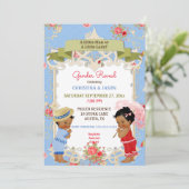 Boardwalk Victoriana Beach Summer Gender onthullin Kaart (Staand voorkant)