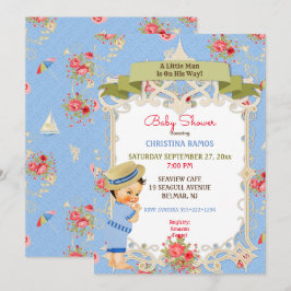 Boardwalk Victoriana Beach Zomer Baby Shower Kaart
