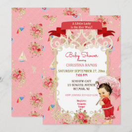 Boardwalk Victoriana Beach Zomer Baby Shower Kaart